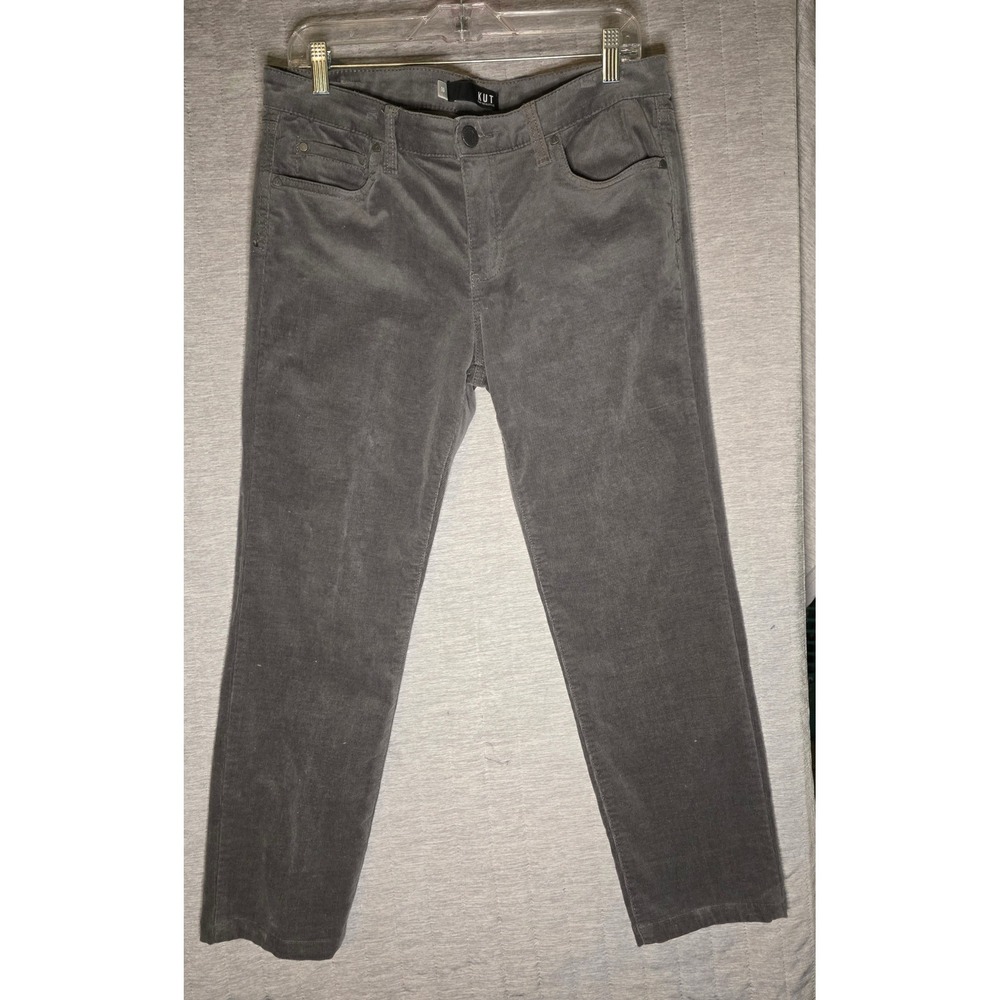 618 Kut from the Kloth Diana Skinny Corduroy Pants Gray Sz 10 Wom.
Stretch Cords